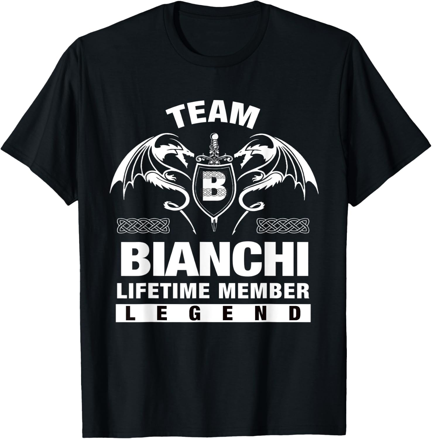 Team BIANCHI Lifetime Member Gifts T-Shirt - T-Shirt | Black