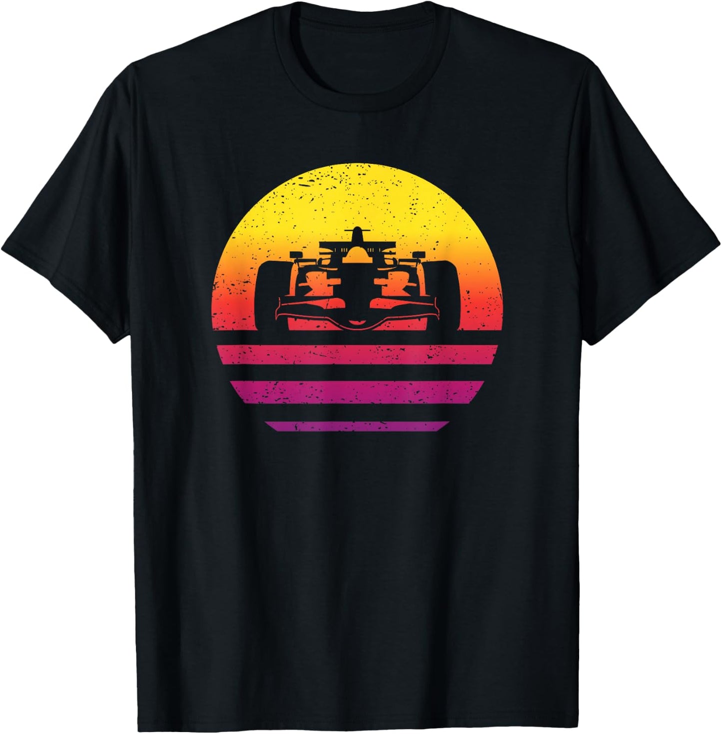 Racing Car Retro Style Vintage T-Shirt - T-Shirt | Black