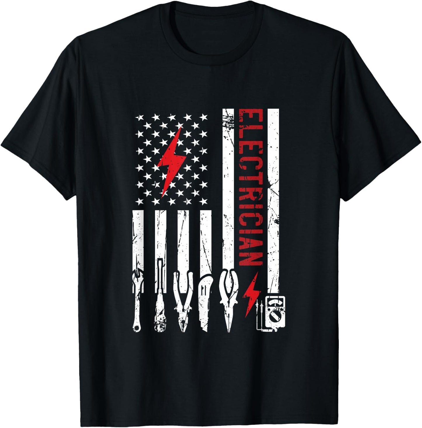 Electrician Design & Funny Electrical Design T-Shirt - T-Shirt | Black