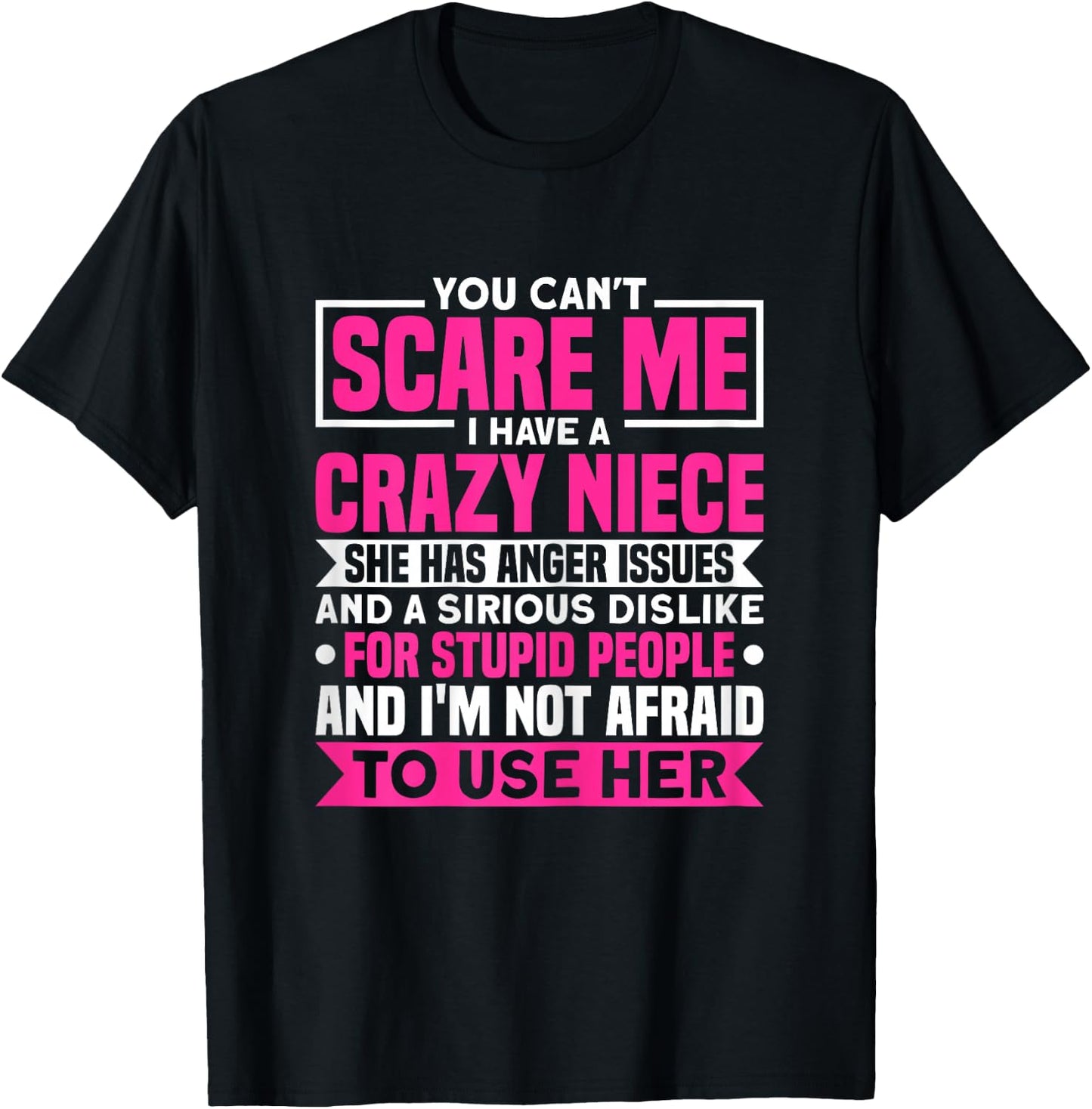 Tantchen Ich habe eine verrückte Niece T-Shirt - T-Shirt | Black