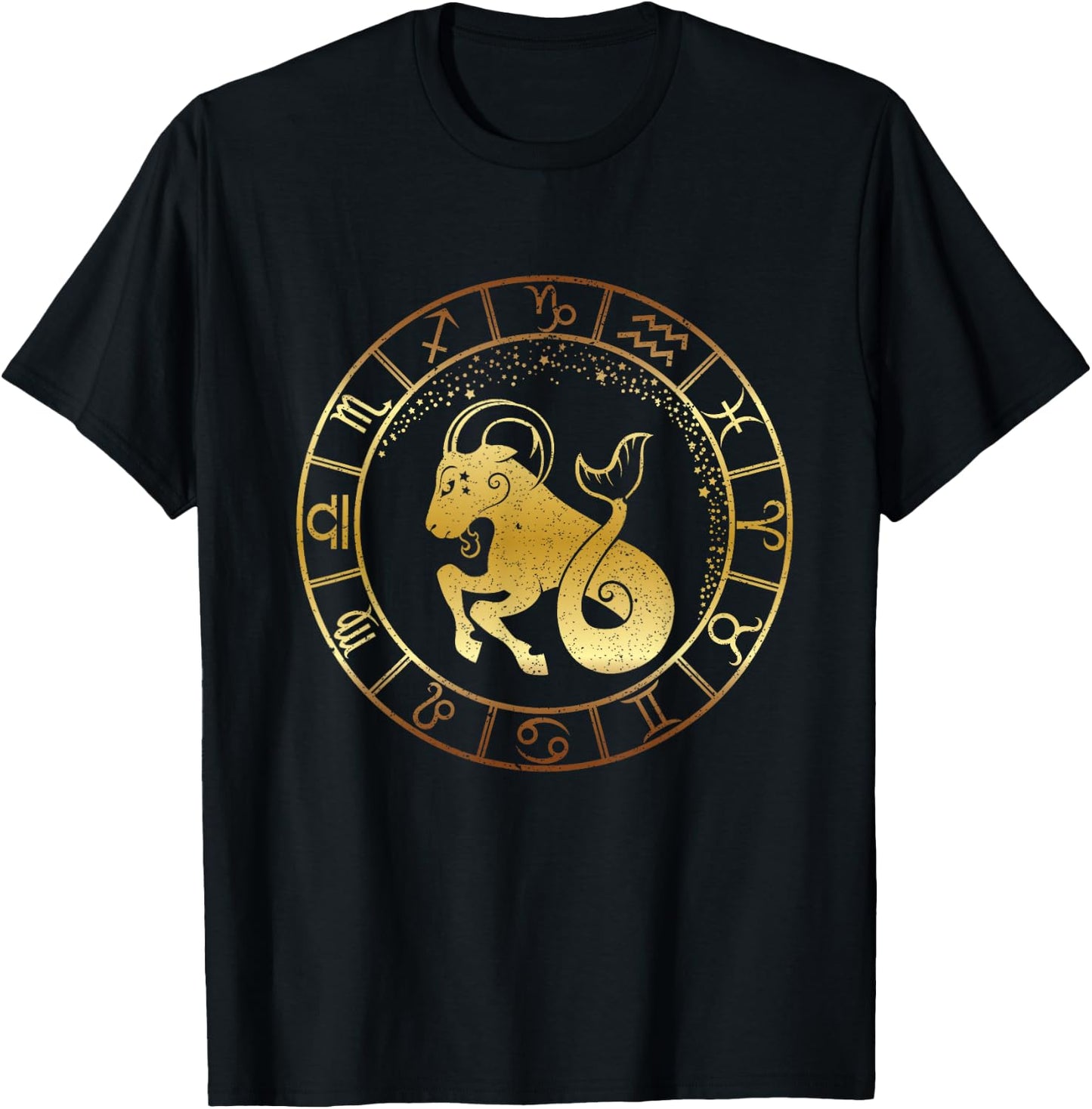 Star Sticks Capricorn T-Shirt - T-Shirt | Black