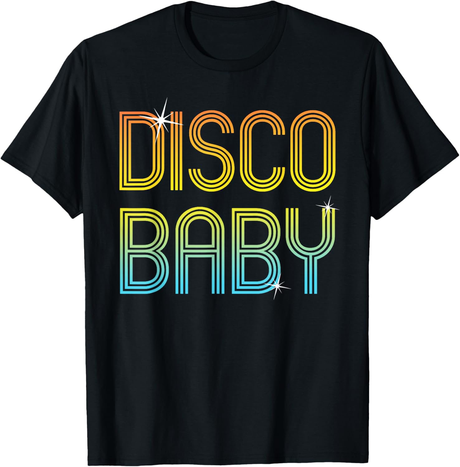 Vintage Retro Disco Baby 70s 80s Family Party Dance Theme T-Shirt - T-Shirt | Black