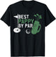 Funny Best Pappy By Par Father's Day Golf Lover Golfer T-Shirt - T-Shirt | Black