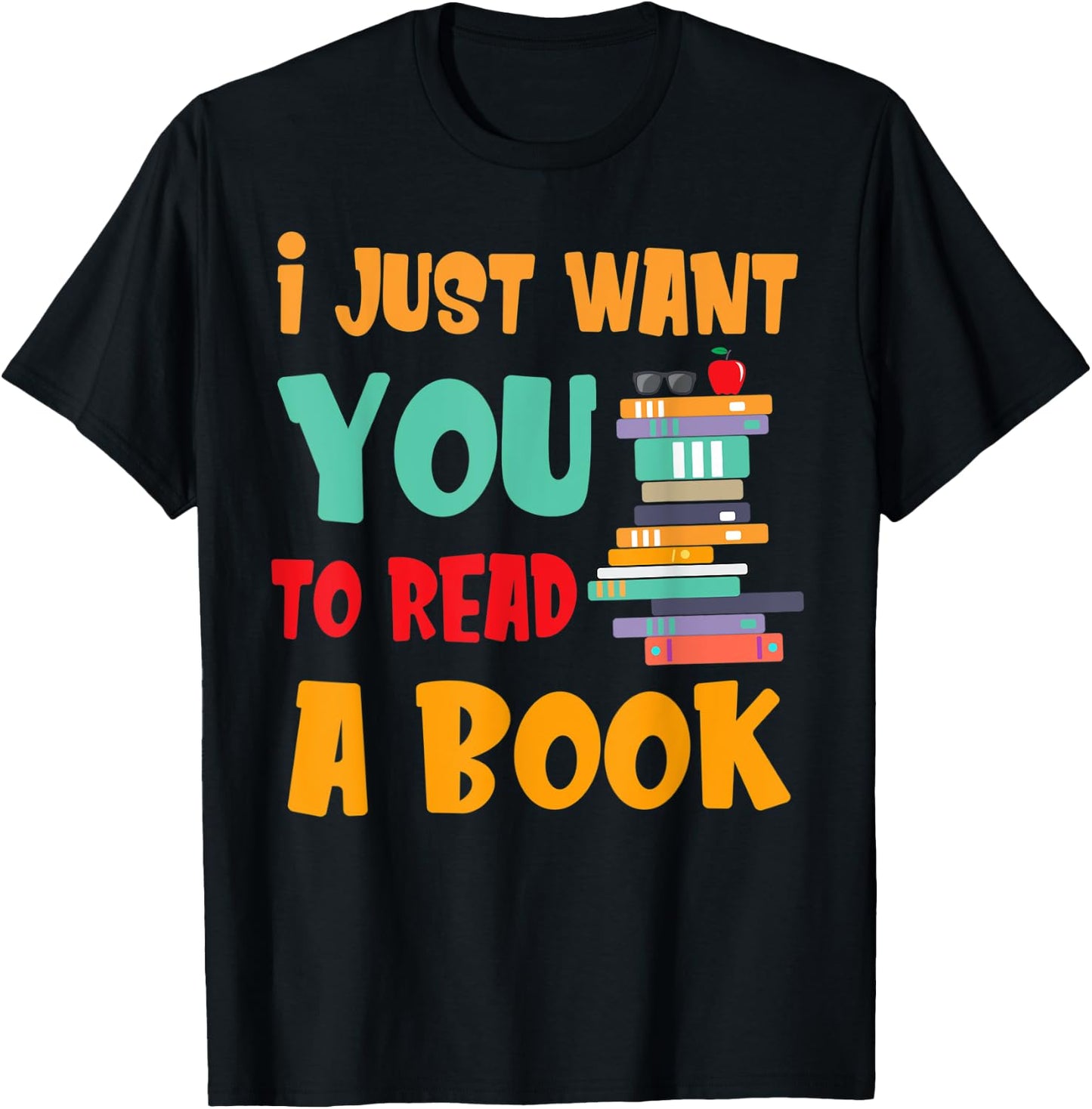 I Just Want You To Read A Book Women T-Shirt - T-Shirt | Black