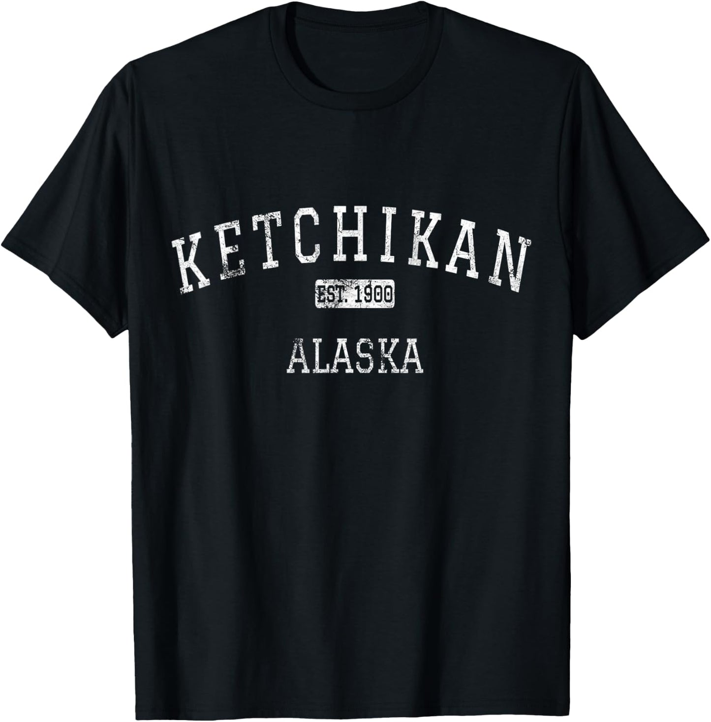 Ketchikan Alaska AK Vintage T-Shirt - T-Shirt | Black