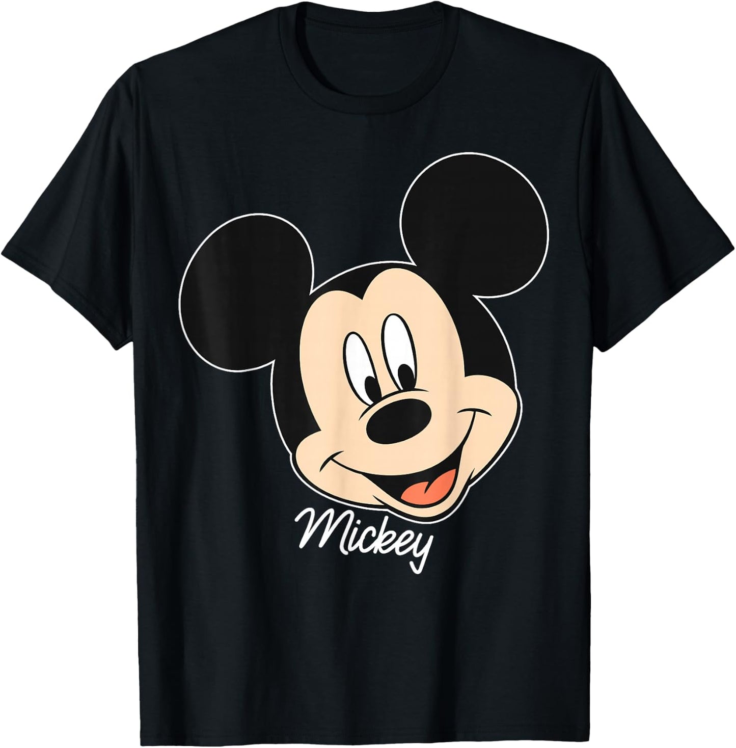 Disney Mickey and Friends Mickey Mouse Big Face T-Shirt - T-Shirt | Black