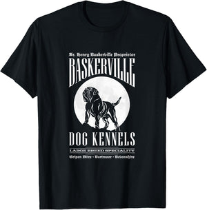 Baskerville Sherlock Holmes Kennel T-Shirt - T-Shirt | Black