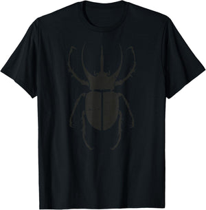 Distressed Bug, Beetle & Insect Entomologist Gift - Beetle T-Shirt - T-Shirt | Black