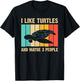 Funny Turtle Design Sea Turtle Lover Men Women Boys Girls T-Shirt - T-Shirt | Black