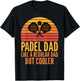 Padel Dad Vintage Retro for Padel Fathers T-Shirt - T-Shirt | Black