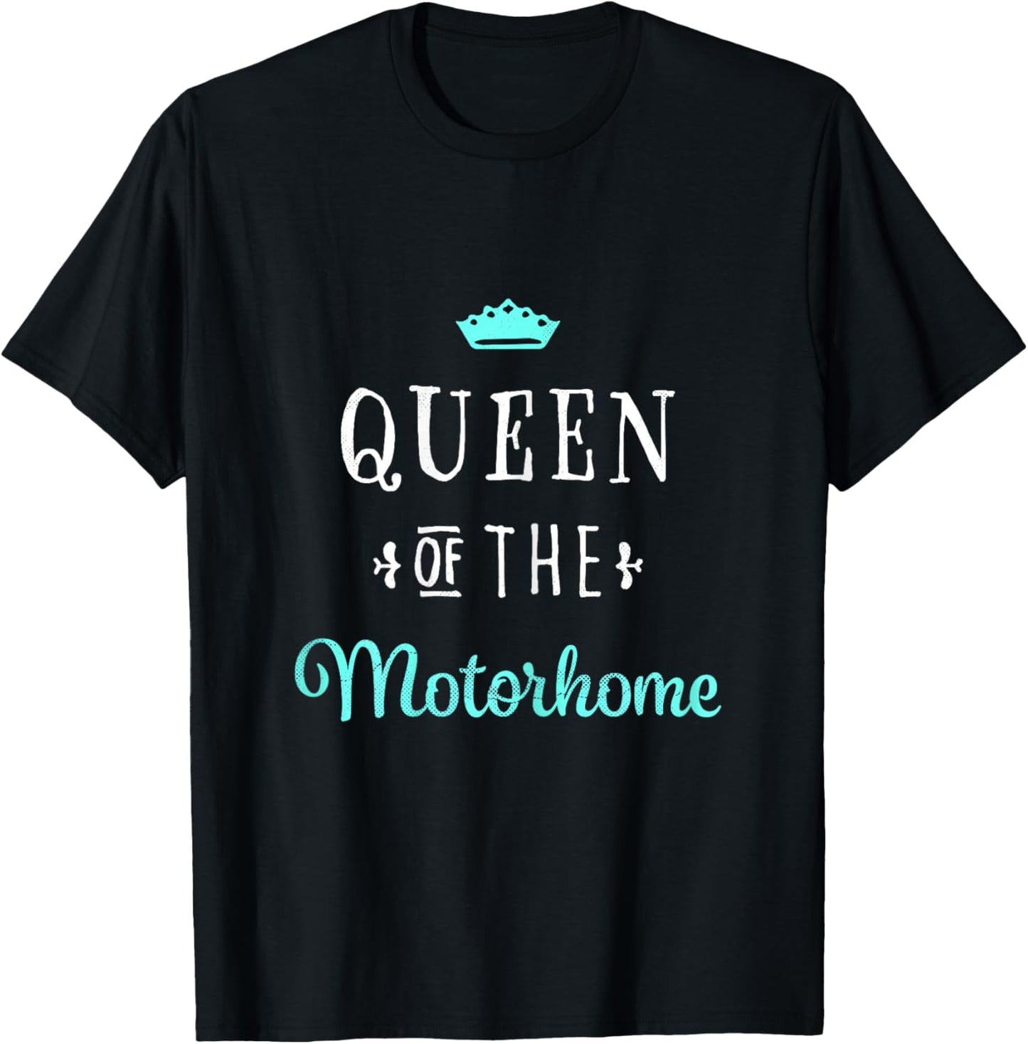 Gift Wife - Camping Motorhome Queen T-Shirt - T-Shirt | Black
