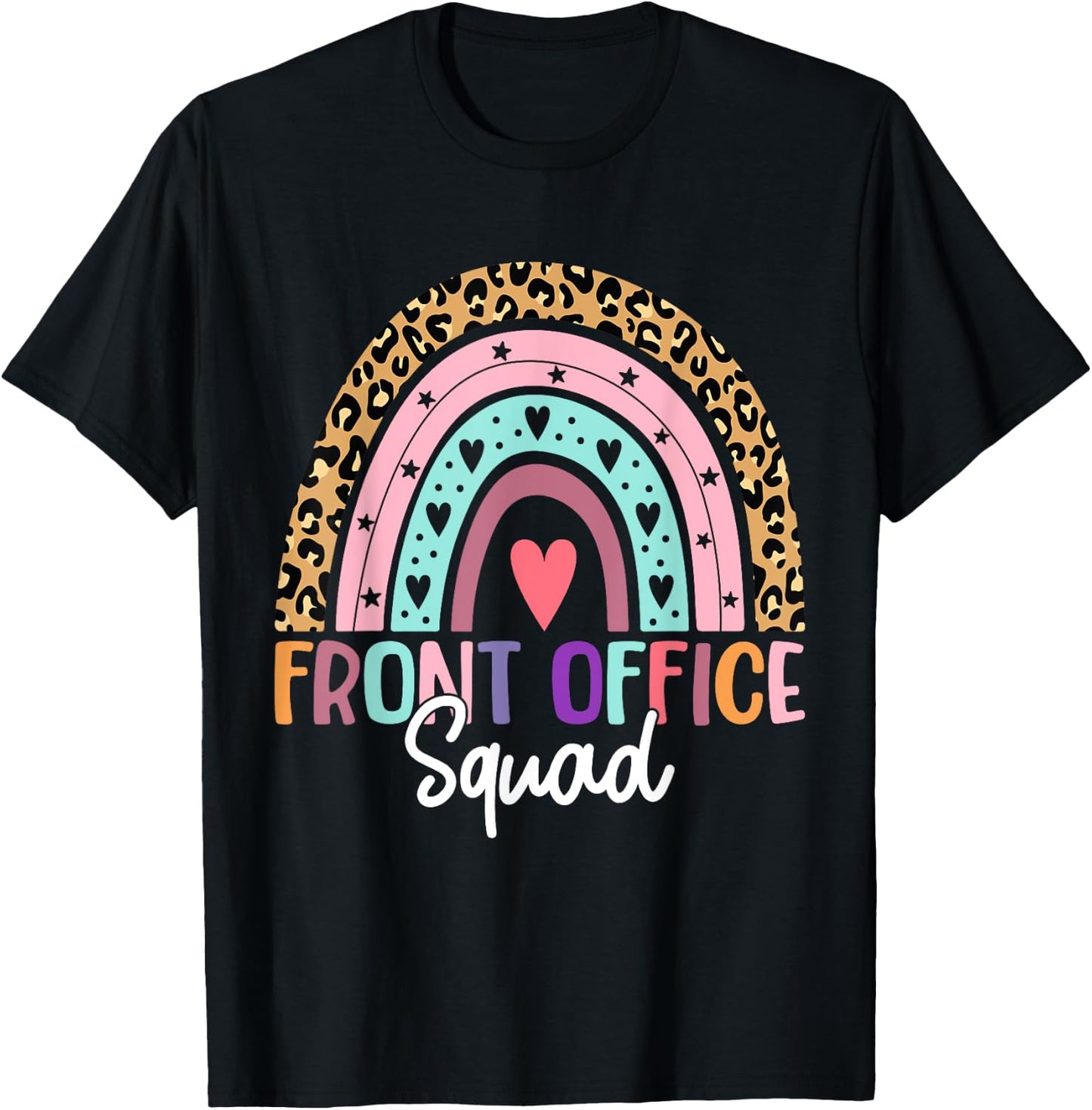 Front Office Squad Administrative Assistant School Secretary T-Shirt - T-Shirt | Black