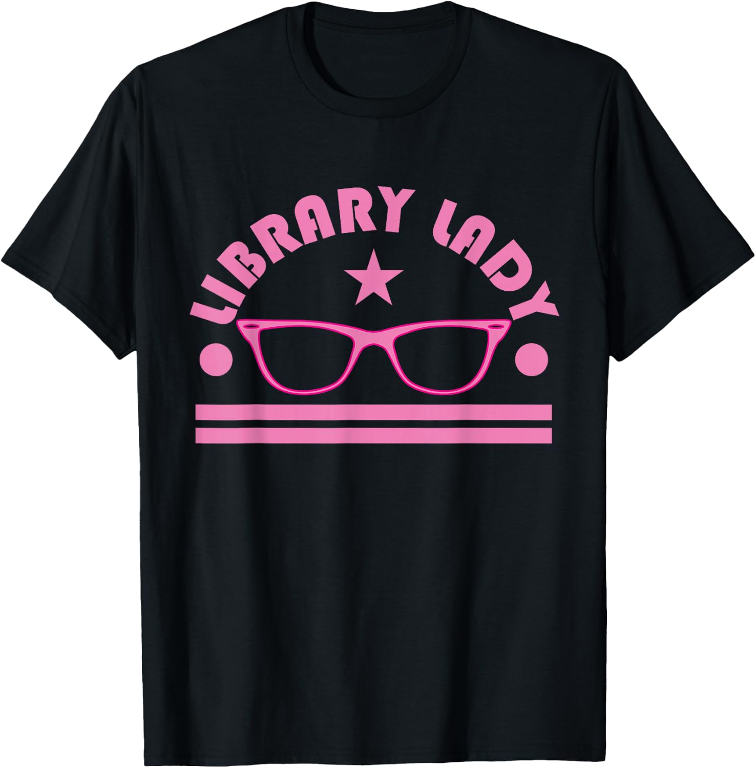 Funny Library Lady Bookworm Book nerd Gift T-Shirt - T-Shirt | Black