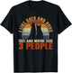 I like cats and dogs and maybe 3 people fun T-Shirt - T-Shirt | Black