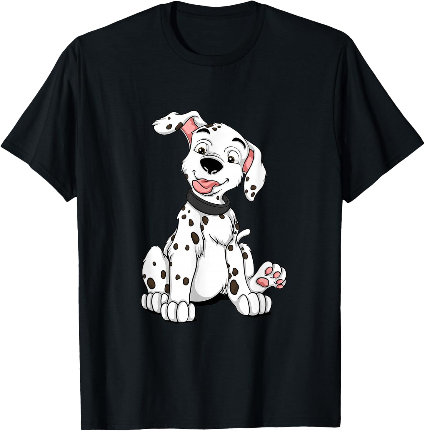 Dalmatian Puppy Dog Is Growing Up So Fast T-Shirt - T-Shirt | Black