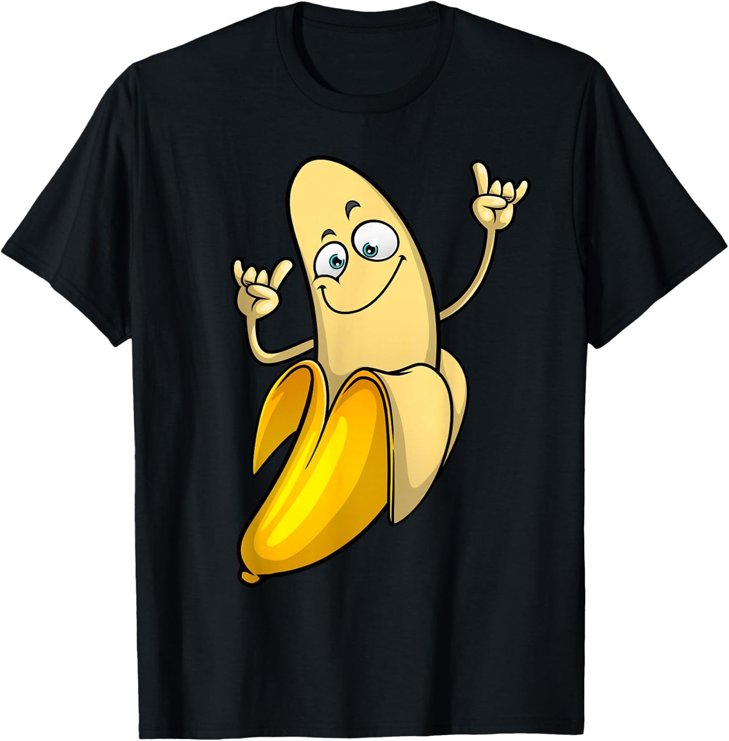 Funny Banana Designs Women Fruit Lover Farming Food T-Shirt - T-Shirt | Black