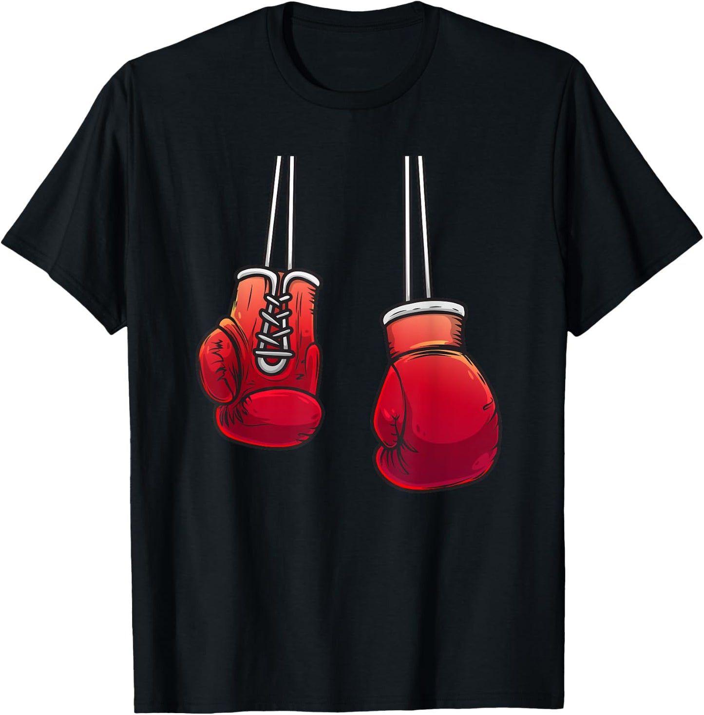 Cool Boxing Gloves For Boxer Fighting Lover Men Women Boys T-Shirt - T-Shirt | Black