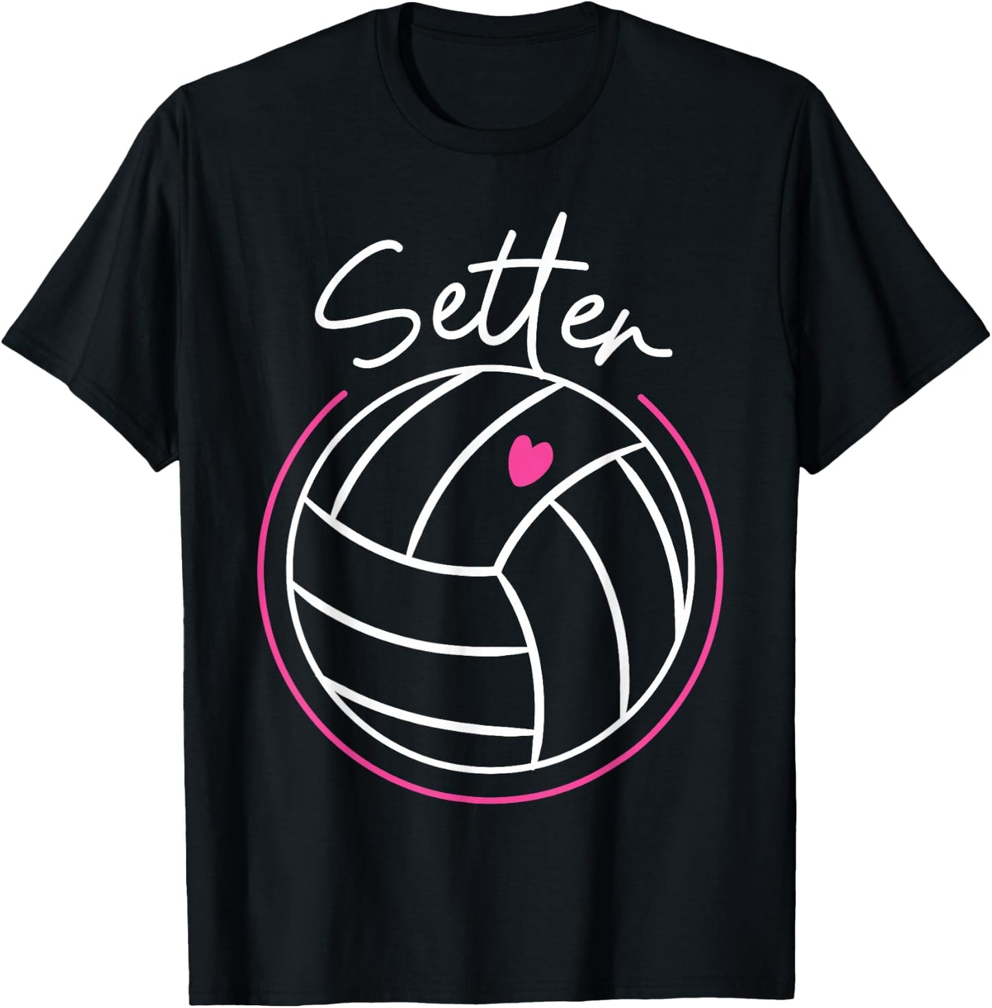 Volleyball Player Team Setter T-Shirt - T-Shirt | Black
