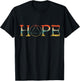 Sober Hope Abstinence Sobriety Recover Retro AA Supporter T-Shirt - T-Shirt | Black