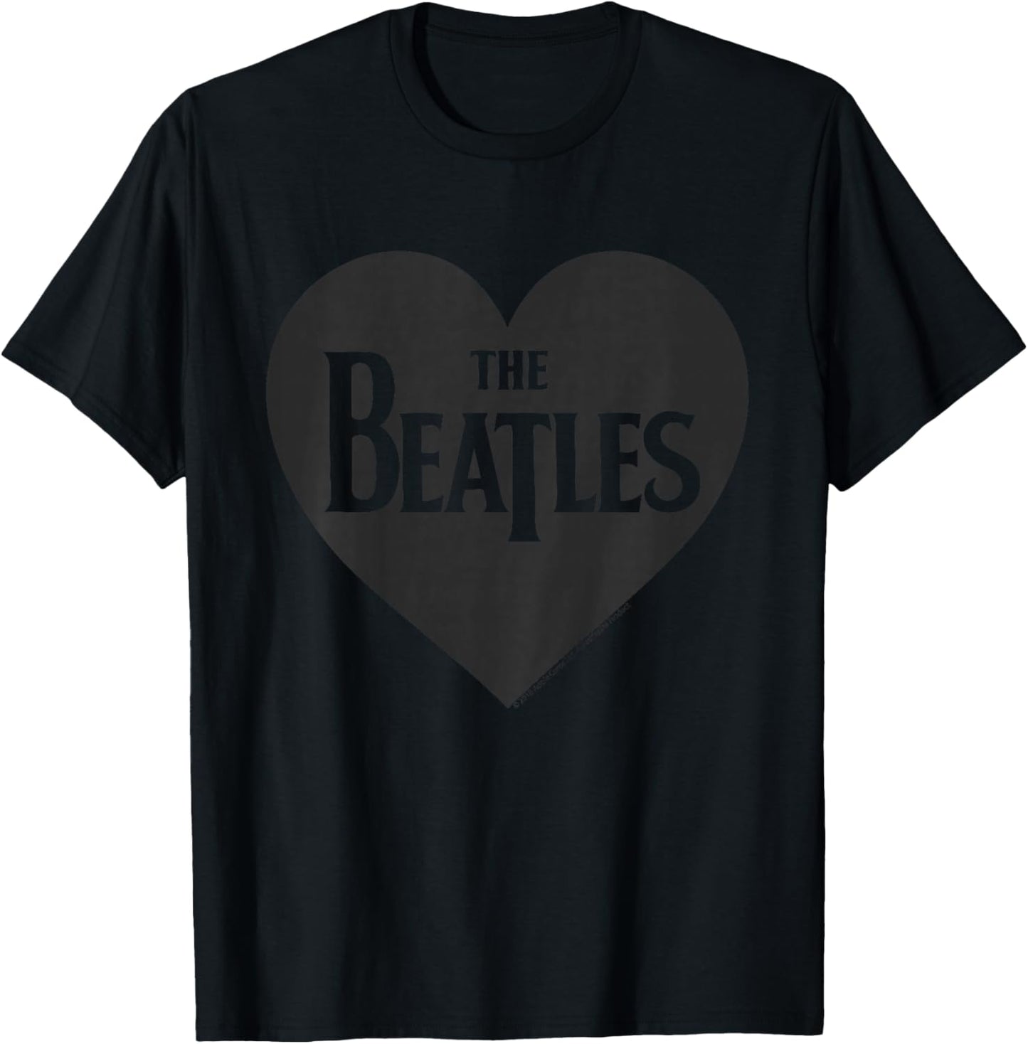 The Beatles - Love Heart T-Shirt - T-Shirt | Black