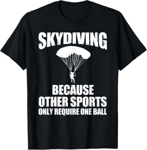 Cool Skydiving Art Women Skydive Parachute Skydiver T-Shirt - T-Shirt | Black