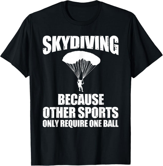 Cool Skydiving Art Women Skydive Parachute Skydiver T-Shirt - T-Shirt | Black