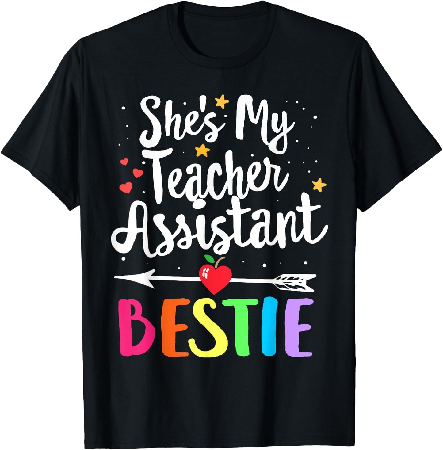 Matching Teacher Assistant Best Friend She's My Bestie Women Kids T-Shirt - T-Shirt | Black
