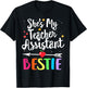 Matching Teacher Assistant Best Friend She's My Bestie Women Kids T-Shirt - T-Shirt | Black