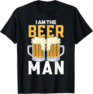 I Am The Beer Man Beer T-Shirt - T-Shirt | Black