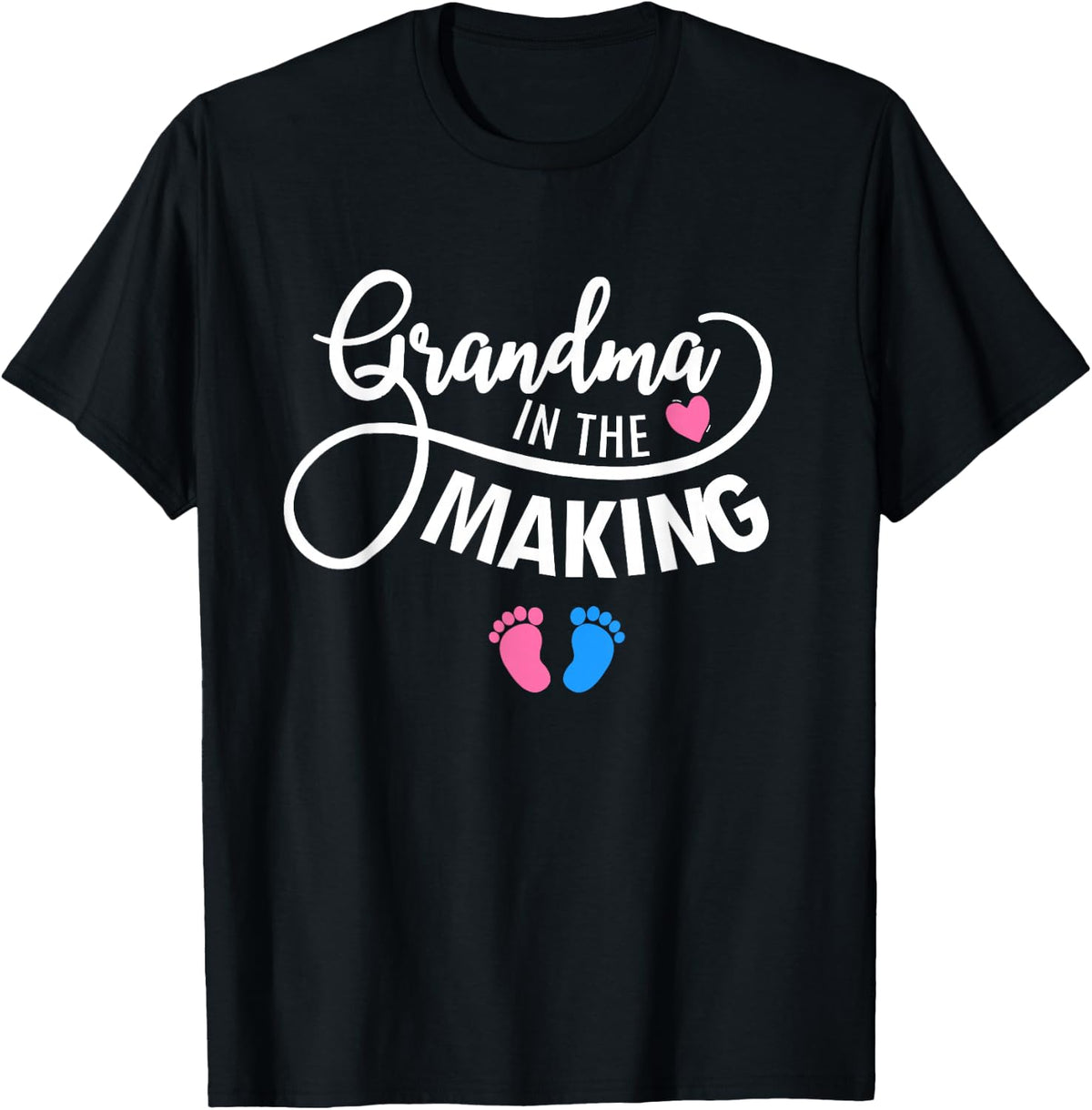 Grandma In The Making Pregnancy Announcement Grandma To Be T-Shirt - T-Shirt | Black