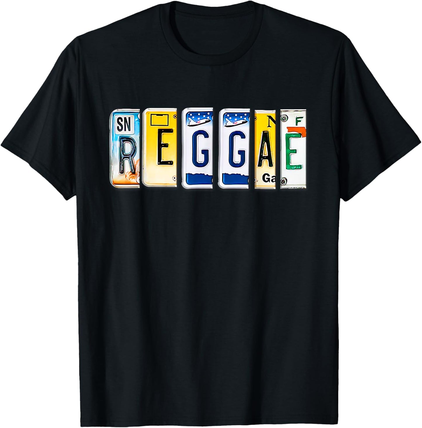 Men Women Reggae Clothing Reggae T Jamaica Souvenir Reggae T-Shirt - T-Shirt | Black