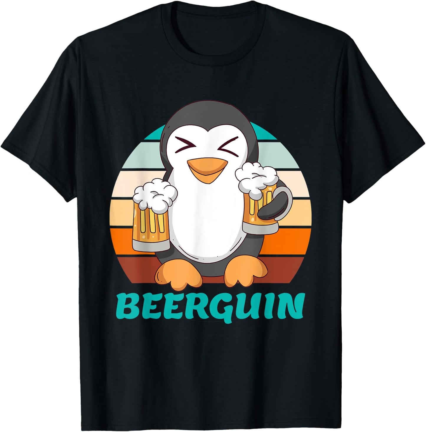 Beer penguin beer men Beer Father s Day Party Festival T-Shirt - T-Shirt | Black