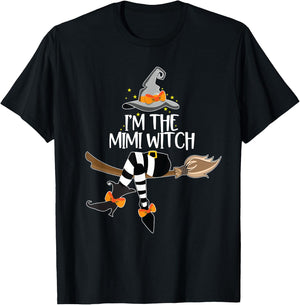 Im the Mimi Witch Shirt Halloween Matching Group Costume T-Shirt - T-Shirt | Black