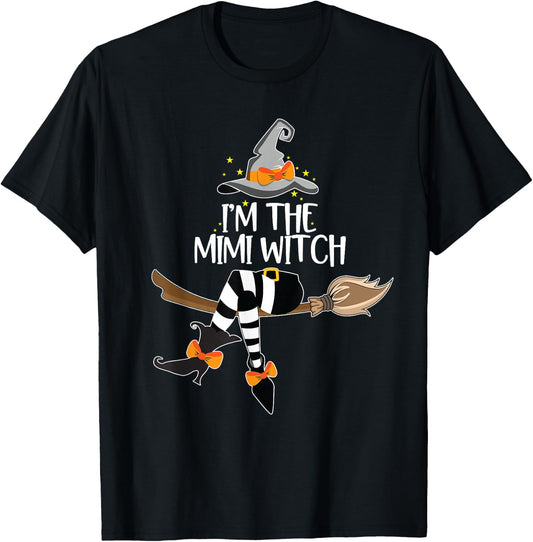 Im the Mimi Witch Shirt Halloween Matching Group Costume T-Shirt - T-Shirt | Black