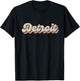 70's 80's USA City - Vintage Detroit T-Shirt - T-Shirt | Black
