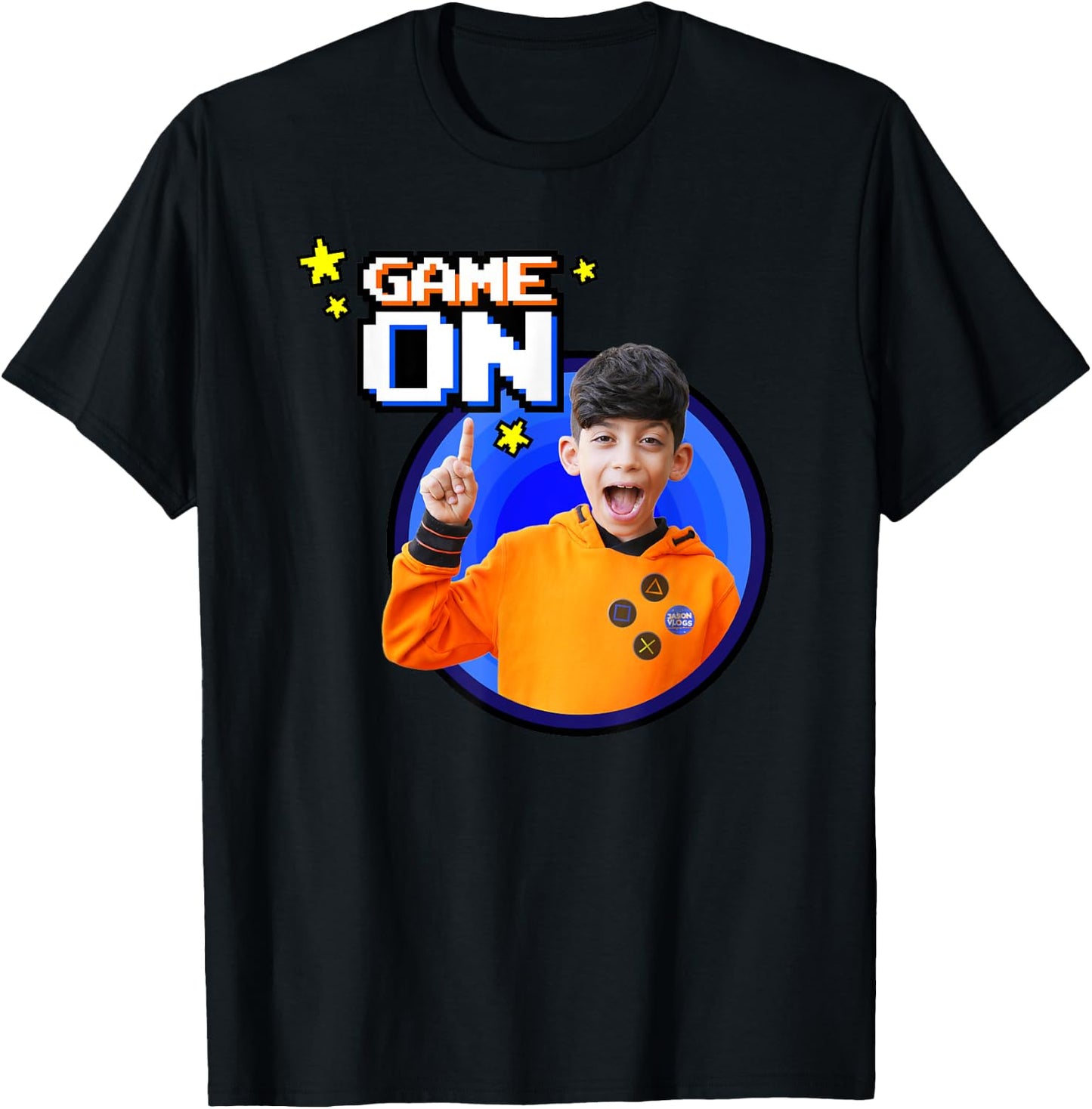 Jason Vlogs Game On T-Shirt - T-Shirt | Black