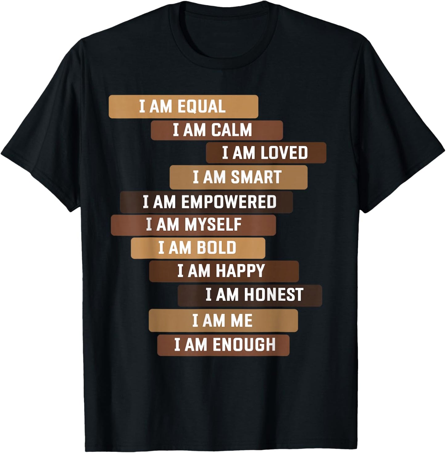 Melanin Goddess Positive Affirmation Quotes Black Educators T-Shirt - T-Shirt | Black