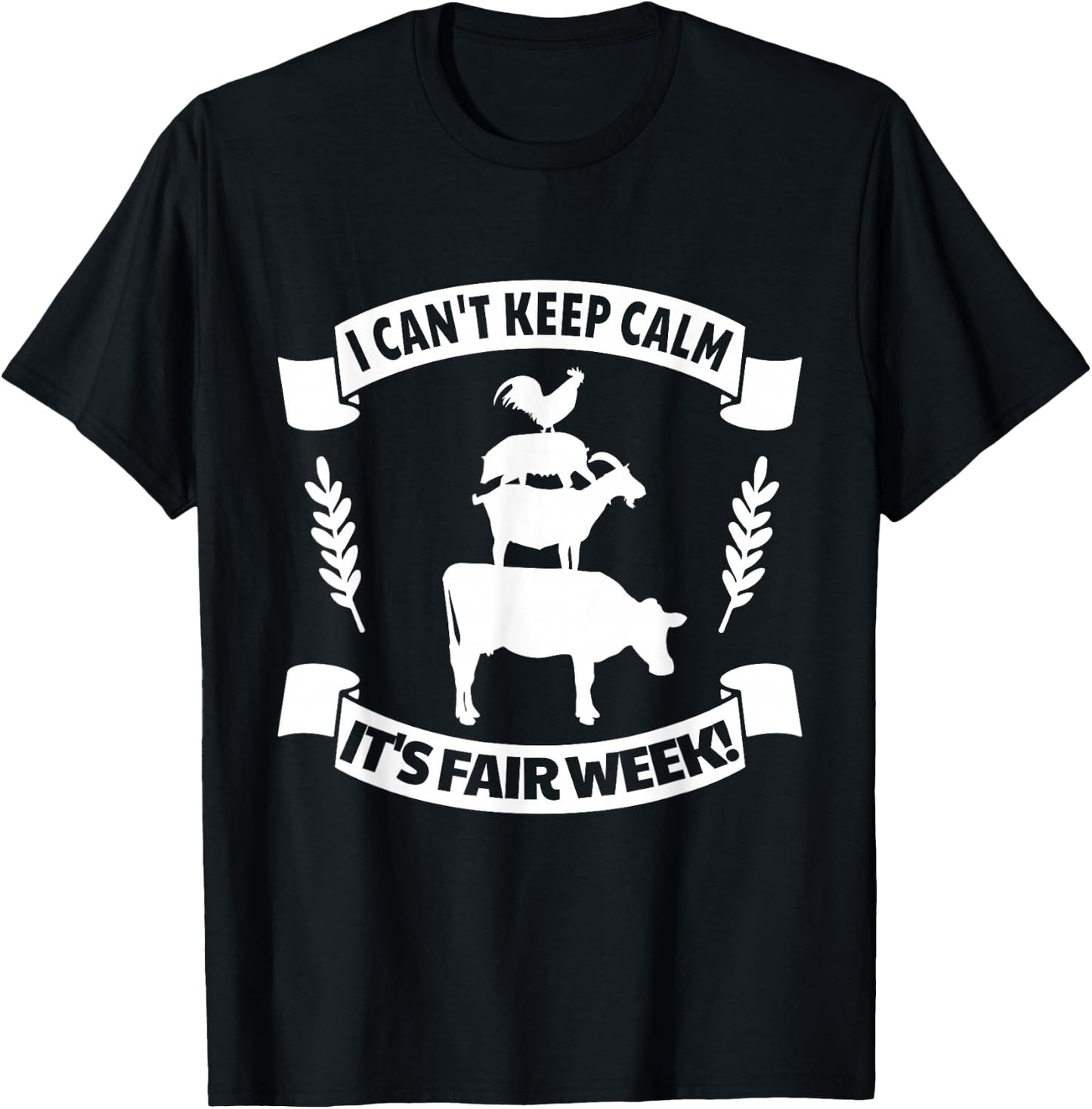 Fun State and County Fair Show - Farm Animal Showing Quote T-Shirt - T-Shirt | Black