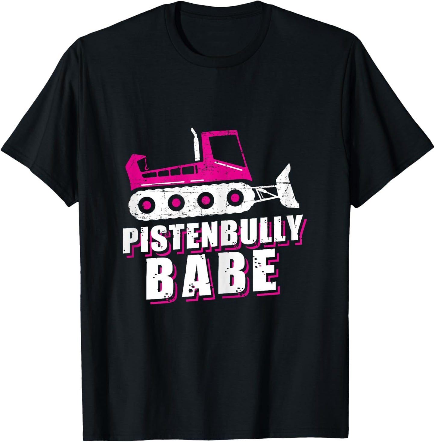 Pistenbully Babe Apres Ski Slope T-Shirt - T-Shirt | Black