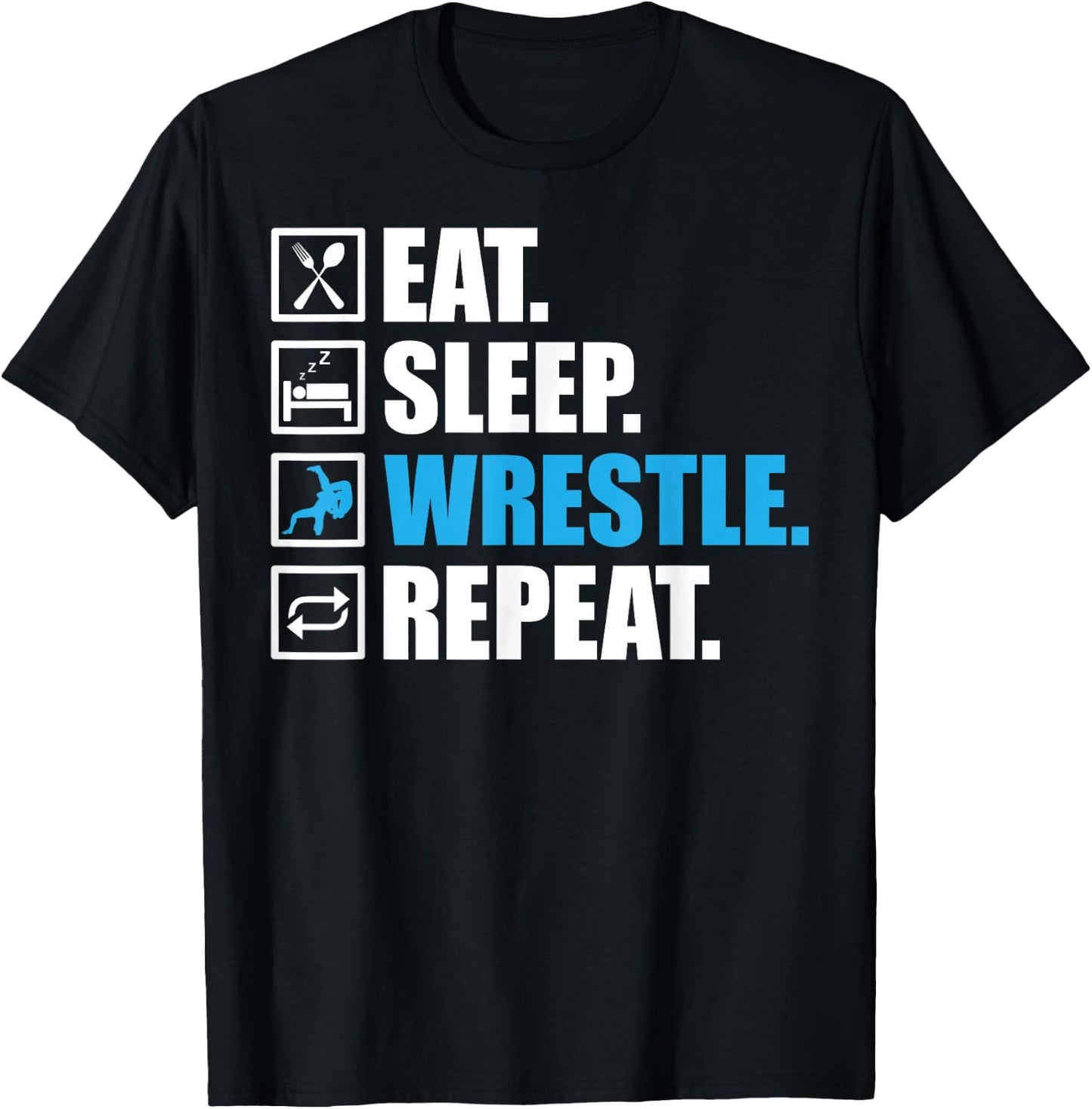 Funny Wrestling Designs Women Wrestle Athlete Fans Small T-Shirt - T-Shirt | Black