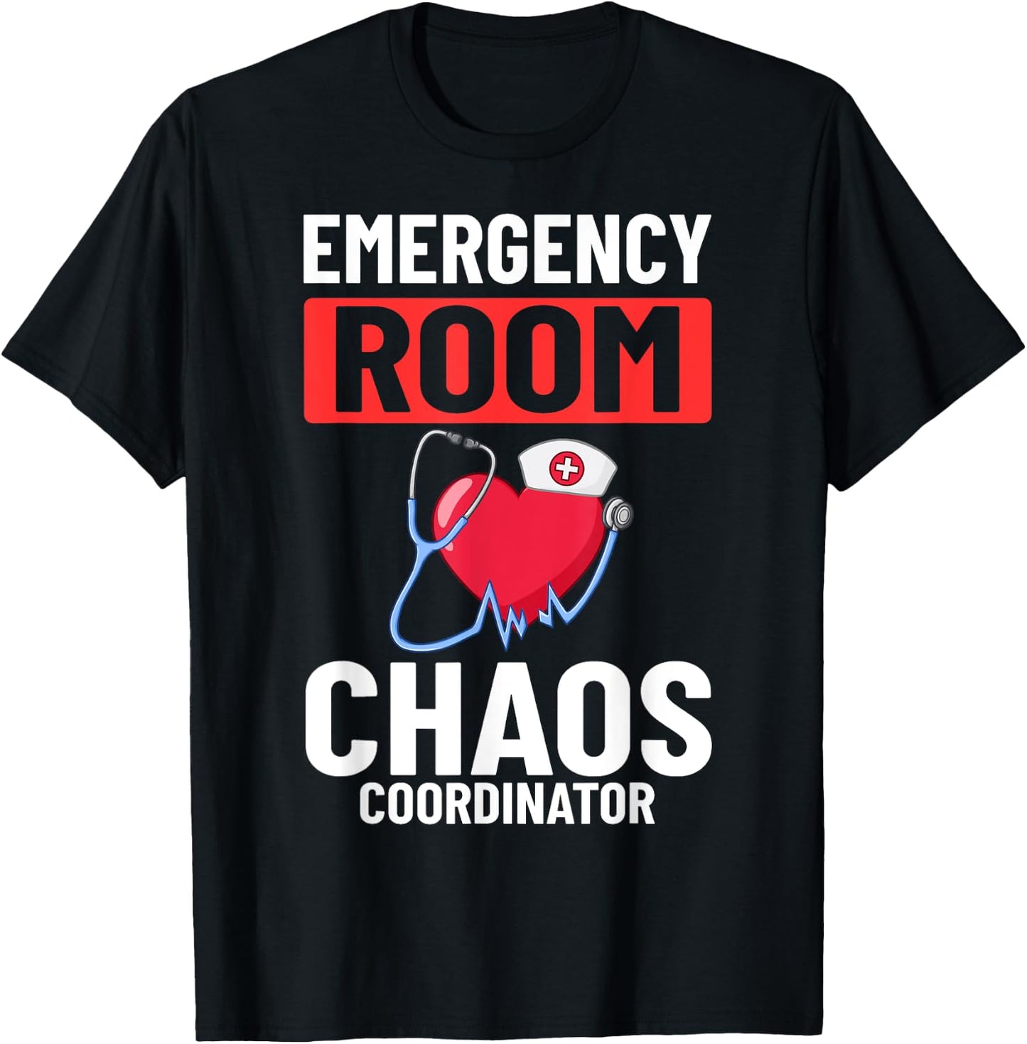 Emergency Room Technician ER Nurse Hospital Department T-Shirt - T-Shirt | Black
