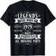 Legends Born In 1979 46th Birthday 46 Years Old Bday Men T-Shirt - T-Shirt | Black