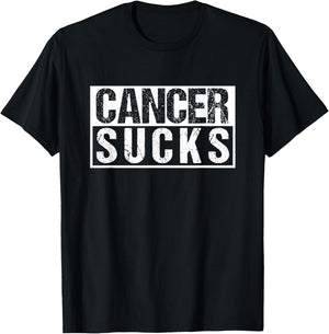 Cancer Sucks For A Cancer Survivor Gift T-Shirt - T-Shirt | Black