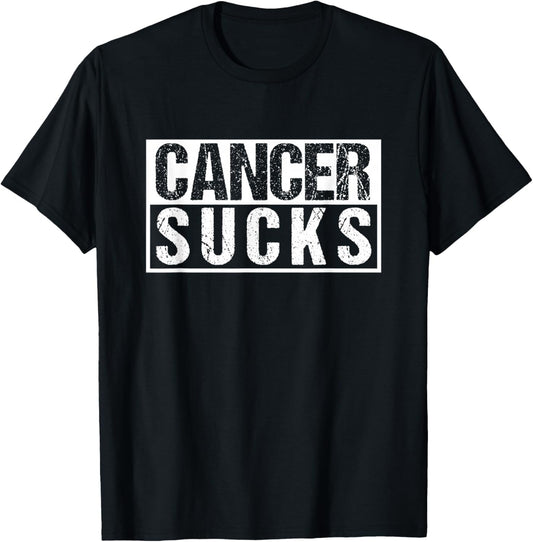 Cancer Sucks For A Cancer Survivor Gift T-Shirt - T-Shirt | Black