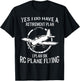 RC Plane Retirement for a RC Plane Fan T-Shirt - T-Shirt | Black