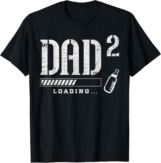 Expectant Dad Twins 2nd Child T-Shirt - T-Shirt | Black