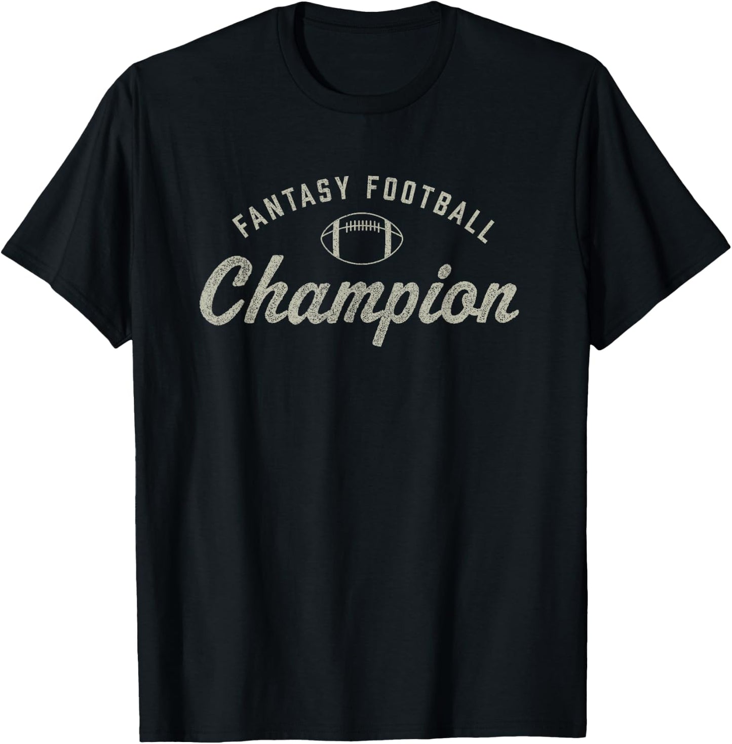 Funny Fantasy Football Champion Draft Day Season Champ T-Shirt - T-Shirt | Black