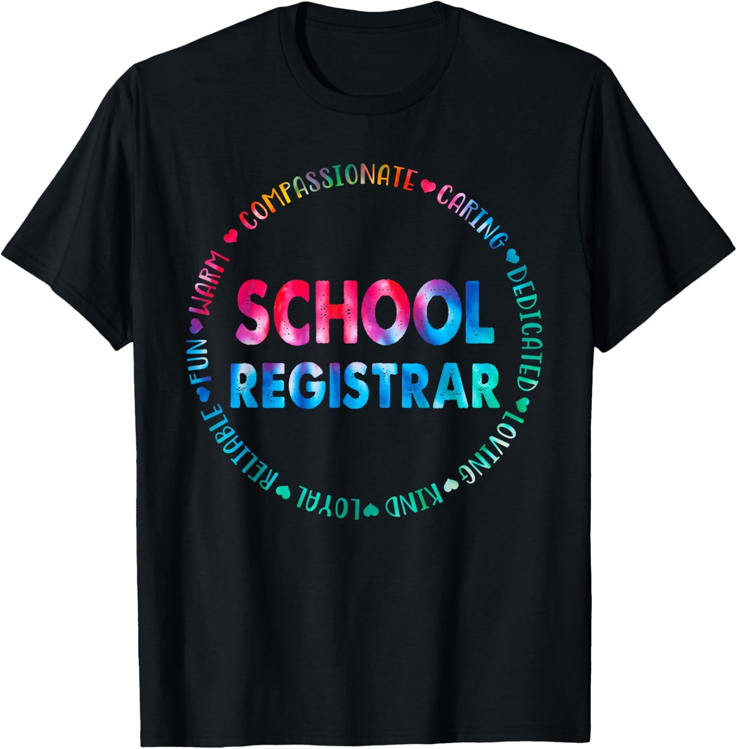 School Registrar School Data Entry Clerk Accountant T-Shirt - T-Shirt | Black