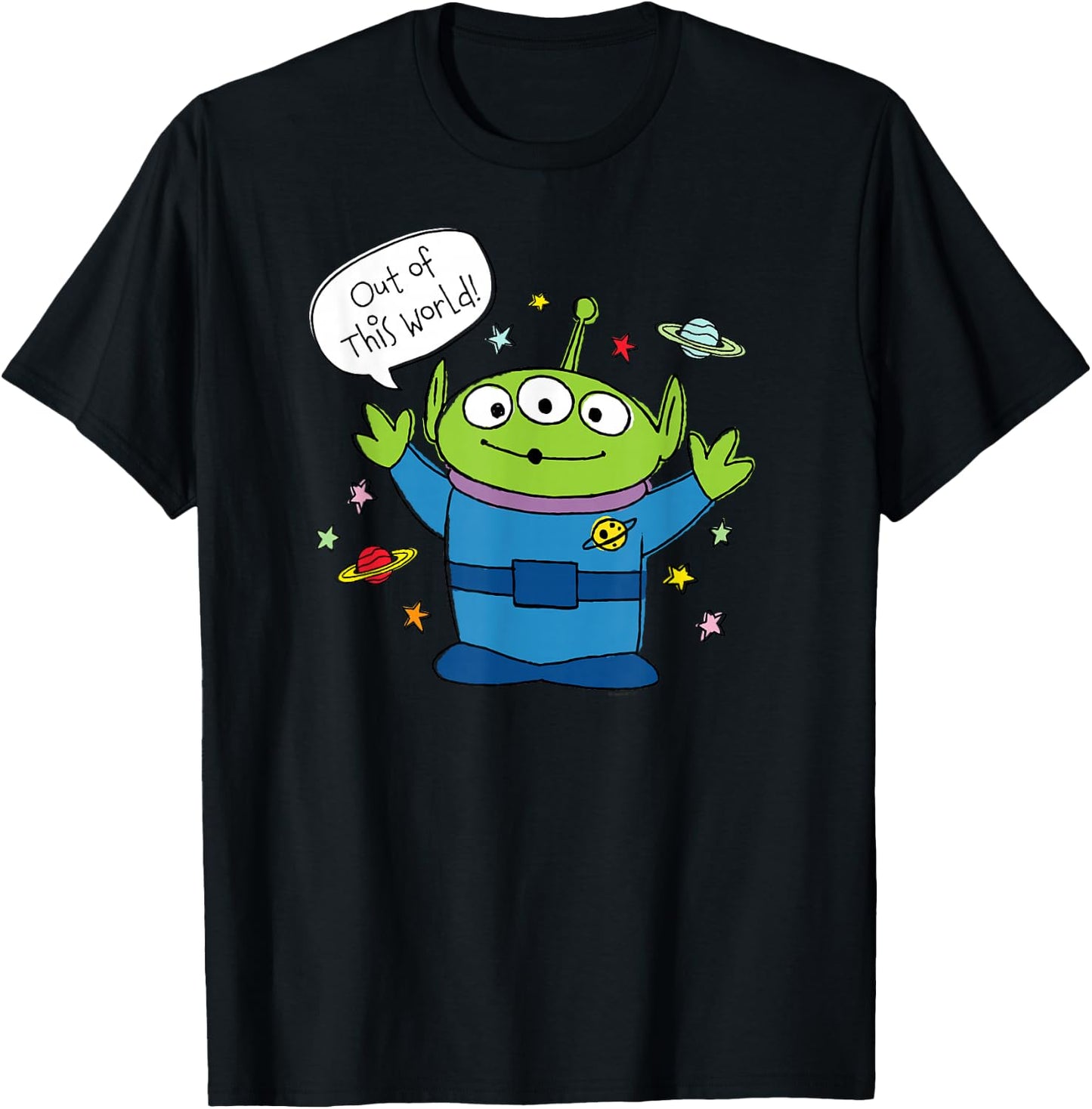 Disney PIXAR Toy Story Aliens Out of this World T-Shirt - T-Shirt | Black