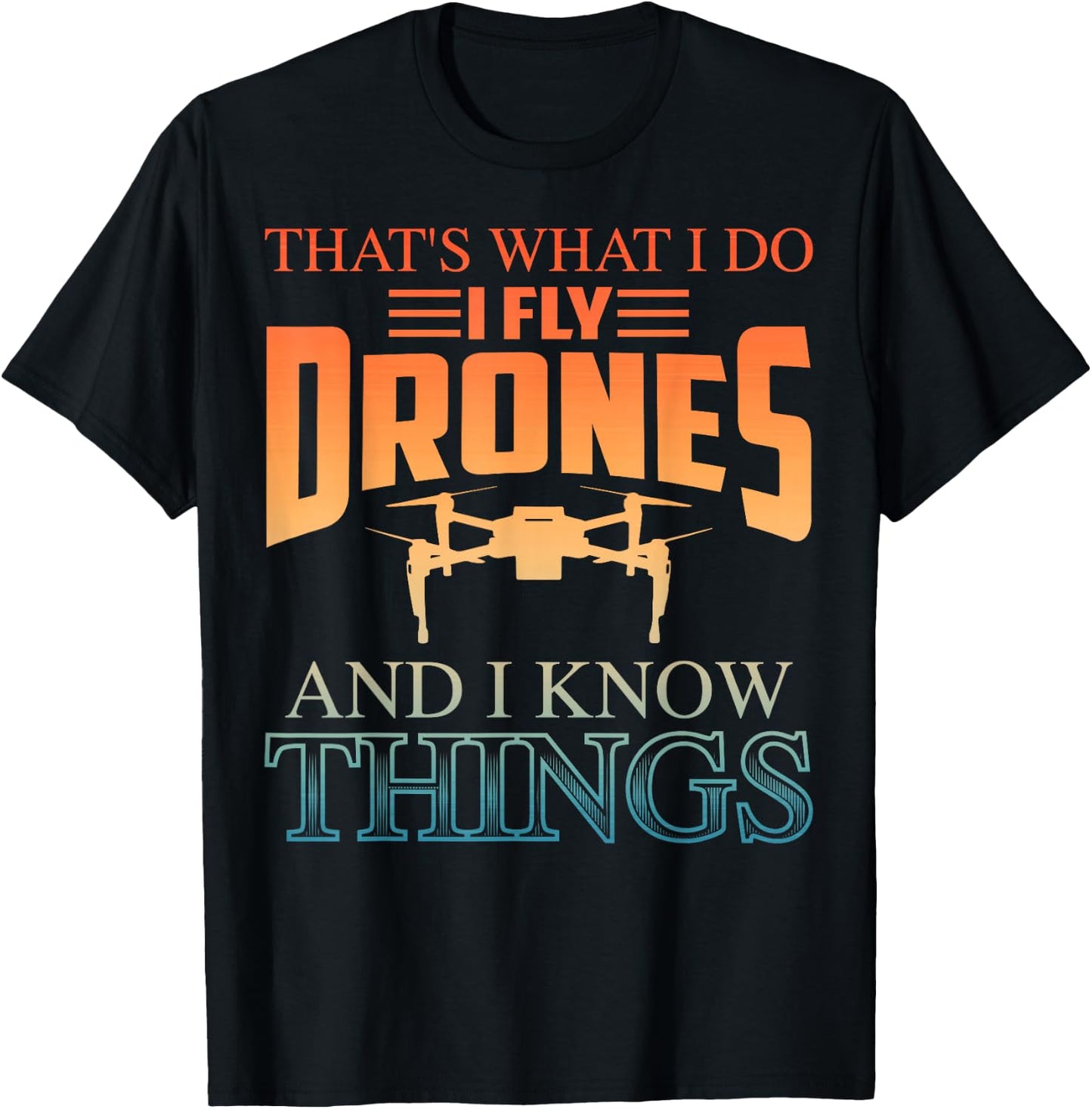Funny Drone Art Women Boys Drone Racing Drone Pilot T-Shirt - T-Shirt | Black